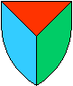 Learn how blazonry works, by making your own medieval shield¬--per pall pattern-- heraldry