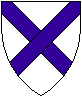 Authentic designs for medieval shields in saltire pattern