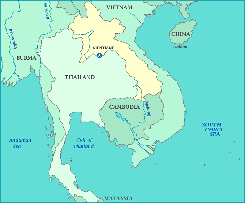 Print this map of Laos