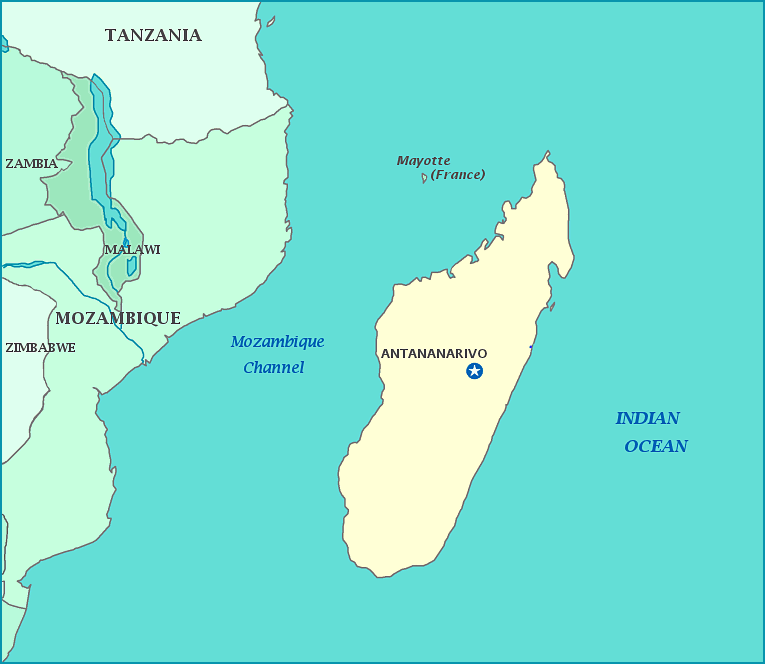 Madagascar map, Map of Madagascar, Antananarivo, Indian Ocean, Mozambique, Mayotte