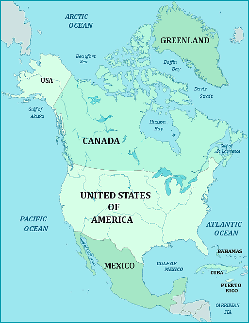 Ocean Arctic Ocean Map North America Arctic Change Land Rivers