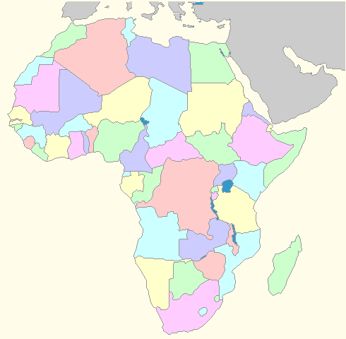Online Atlas Maps of the countries of Africa