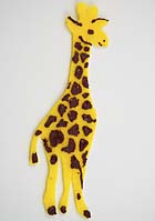 G is for Girafe, learn to read alphabet with felt animals