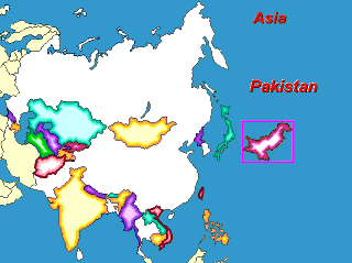 Countries and capitals of Asia