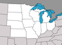 US States and Capitals - Midwest region